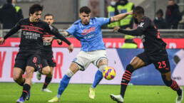 Primer round entre AC Milan y Napoli