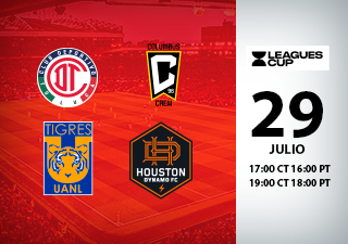 Toluca vs Columbus Crew | Tigres vs Houston Dynamo